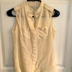 Banana Republic cream top size 2